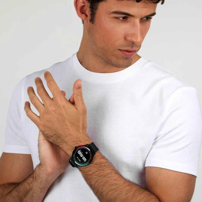 Sector S-06 51mm Smartwatch with Heart Rate Monitor (Black) vue 3