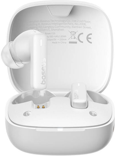 Baseus Bowie E19 In-ear Bluetooth Handsfree Earphones with Sweat Resistance and Charging Case White view 2