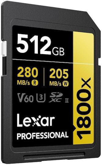 Lexar Professional 1800X SDXC 512GB Class 10 U3 UHS-II view 3