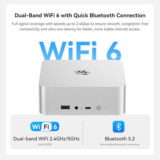 Beelink EQi13 Pro Mini PC (Core i5-13500H/32GB DDR4/500GB SSD/W11 Pro) view 3