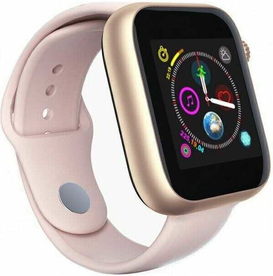 SW17 Pro Max Aluminium Smartwatch with Heart Rate Monitor (Pink)