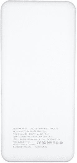 Blue Eagle Be-pb-08 Power Bank 20000mAh White view 2