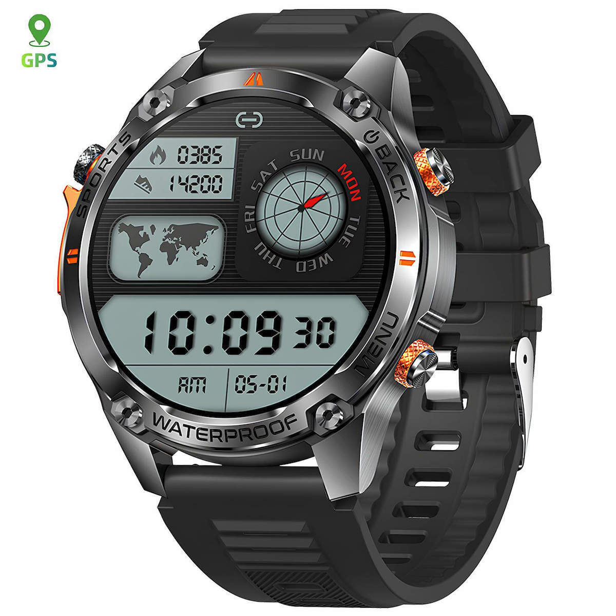Smartwatch Microwear G100 GPS Brown view 1