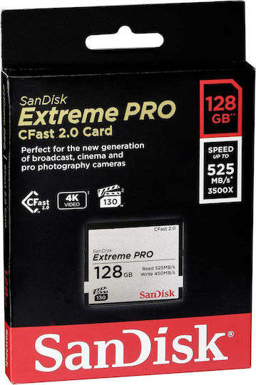 Sandisk Extreme Pro CFast 128GB weergave 2