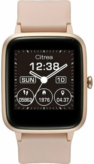 Q&Q Citrea Smartwatch with Heart Rate Monitor (Pink)