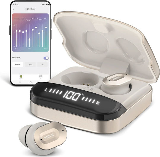 Mixx Streambuds Ultra Dots Bluetooth Handsfree Earphones Gold view 4