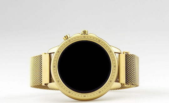 Oozoo Q00306 45mm Smartwatch with Heart Rate Monitor (Gold) vue 8