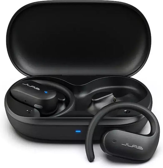 Jlab JBuds Open Sport Bluetooth Handsfree Earphones with Sweat Resistance and Charging Case Black view 5