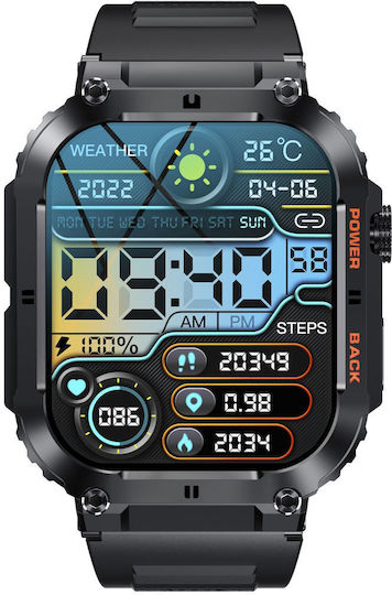 Denver SW-181 Smartwatch with Heart Rate Monitor (Black) vue 3
