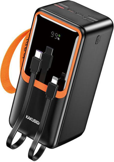 Kakusiga KSC-1090 Power Bank 50000mAh 20W with 2 USB-A Ports Power Delivery Black