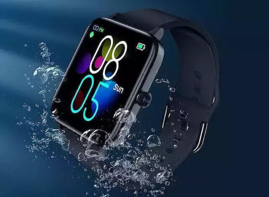 Cubot C7 Stainless Steel Smartwatch with Heart Rate Monitor (Black) view 3