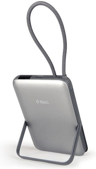 TTEC Recharger M LCD MagSafe Power Bank 10000mAh 22.5W With USB-A Output Port And USB-C Output Port Power Delivery Gray vista 3