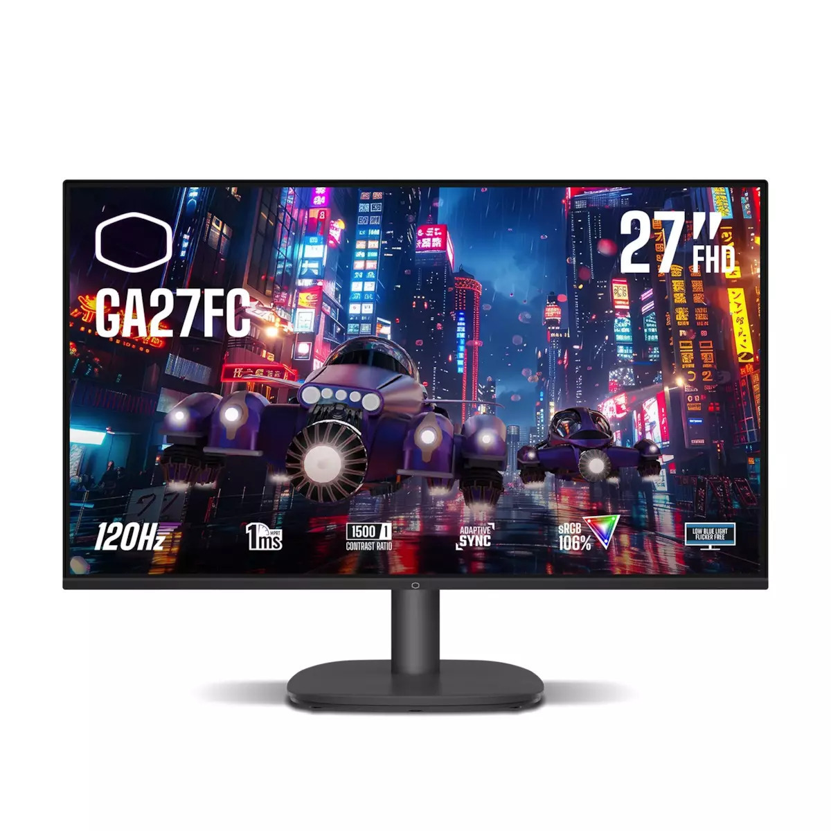 CoolerMaster GA27FC IPS Gaming Monitor 27" FHD 1920x1080 with Response Time 1ms GTG Silver view 1