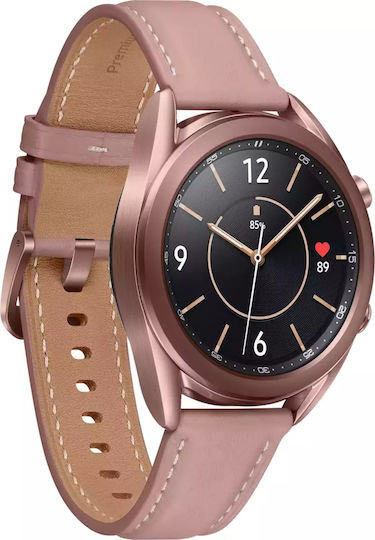 Samsung Galaxy Watch3 LTE Stainless Steel 41mm Waterproof with eSIM and Heart Rate Monitor (Mystic Bronze) view 5