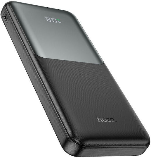 Hoco J136 Sirui Power Bank 10000mAh 22.5W with 2 USB-A Ports and USB-C Port Black view 3