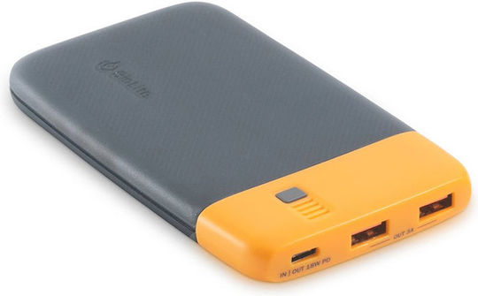 BioLite 20 PD Power Bank 6000mAh 18W with 2 USB-A Ports and USB-C Port Power Delivery / Quick Charge 3.0 Gray