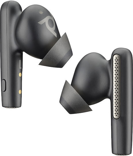 Poly Voyager Free 60+ UC Carbon Black Earbuds, BT700 USB A adapter, Touchscreen Charge Case Bluetooth Handsfree Earphones with Charging Case Black view 2
