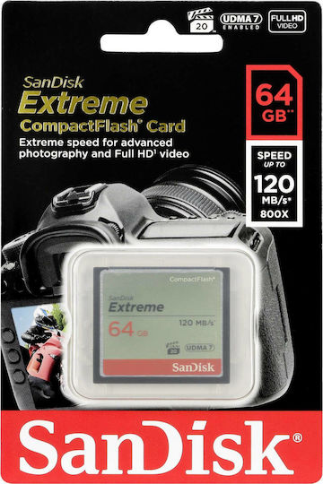 Sandisk Extreme CompactFlash 64GB view 3