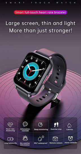 T82 Smartwatch with Heart Rate Monitor (Pink) view 8