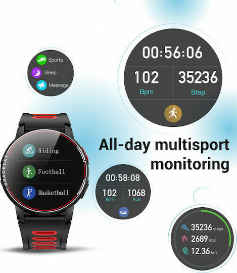 Senbono S20 Smartwatch with Heart Rate Monitor (Black) view 7