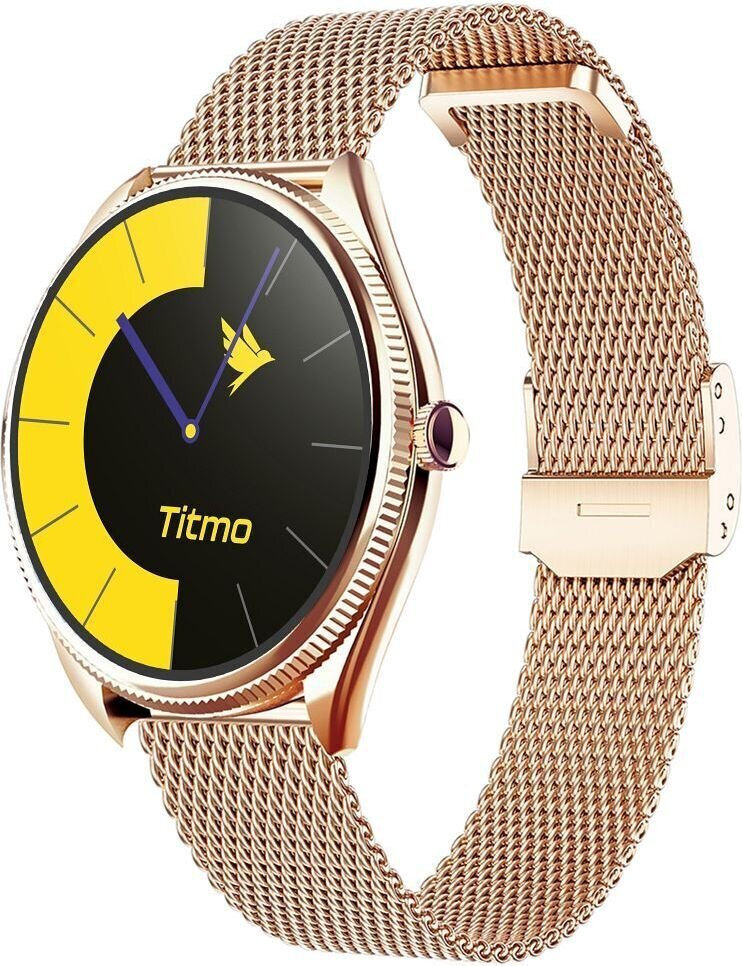 TITMO O-170 Smartwatch with Heart Rate Monitor Gold