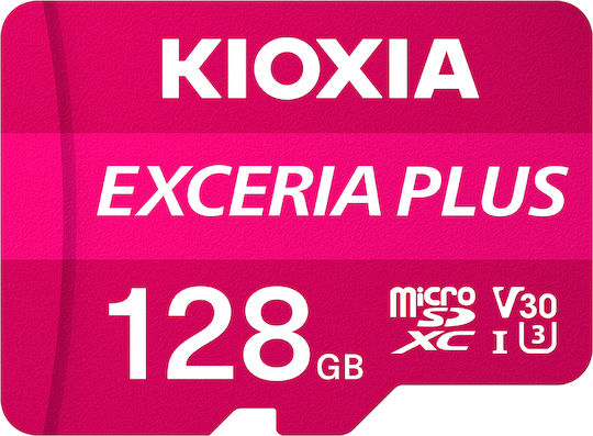 Kioxia Exceria Plus microSDXC 128GB Class 10 U3 V30 A1 UHS-I view 1