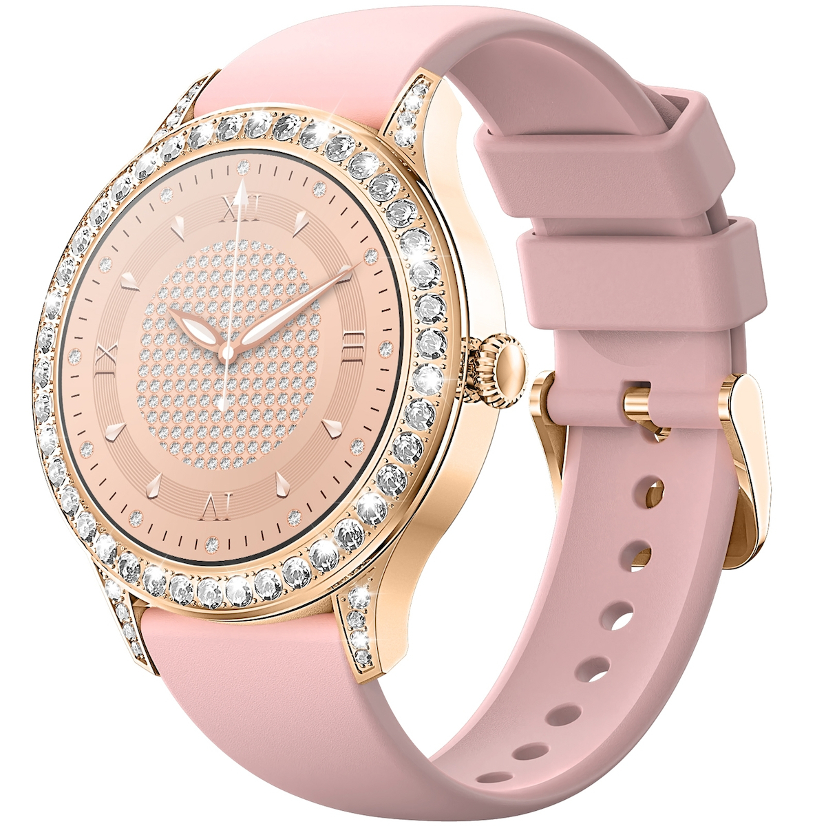 Veltori VT360-1 Smartwatch with Heart Rate Monitor (Pink)