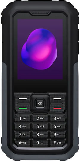 TCL 3189 Dual SIM (125MB) Resistant Mobile with Buttons Himalaya Gray view 1