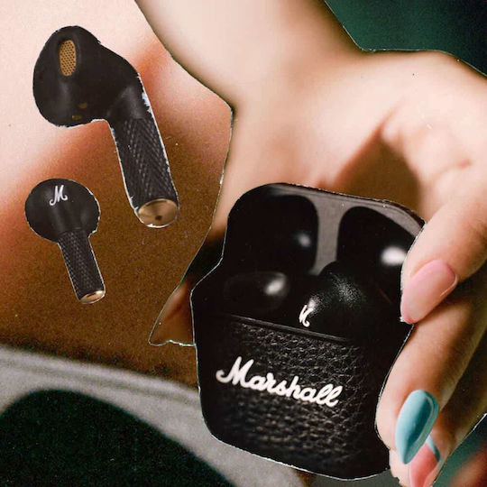 Marshall Minor IV Earbud Bluetooth Handsfree Earphones with Sweat Resistance and Charging Case Cream vue 4