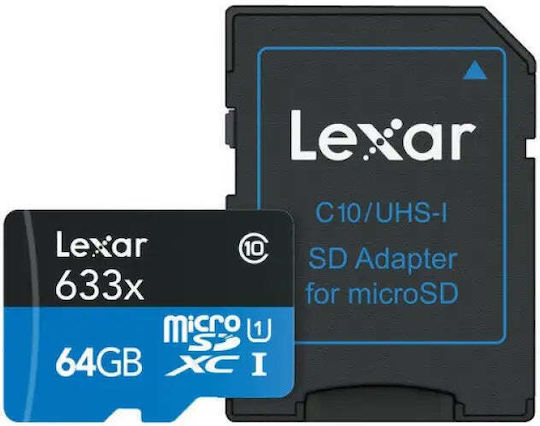 Lexar Plus SDXC 64GB Class 10 UHS-I 100MB/s With Adapter view 4
