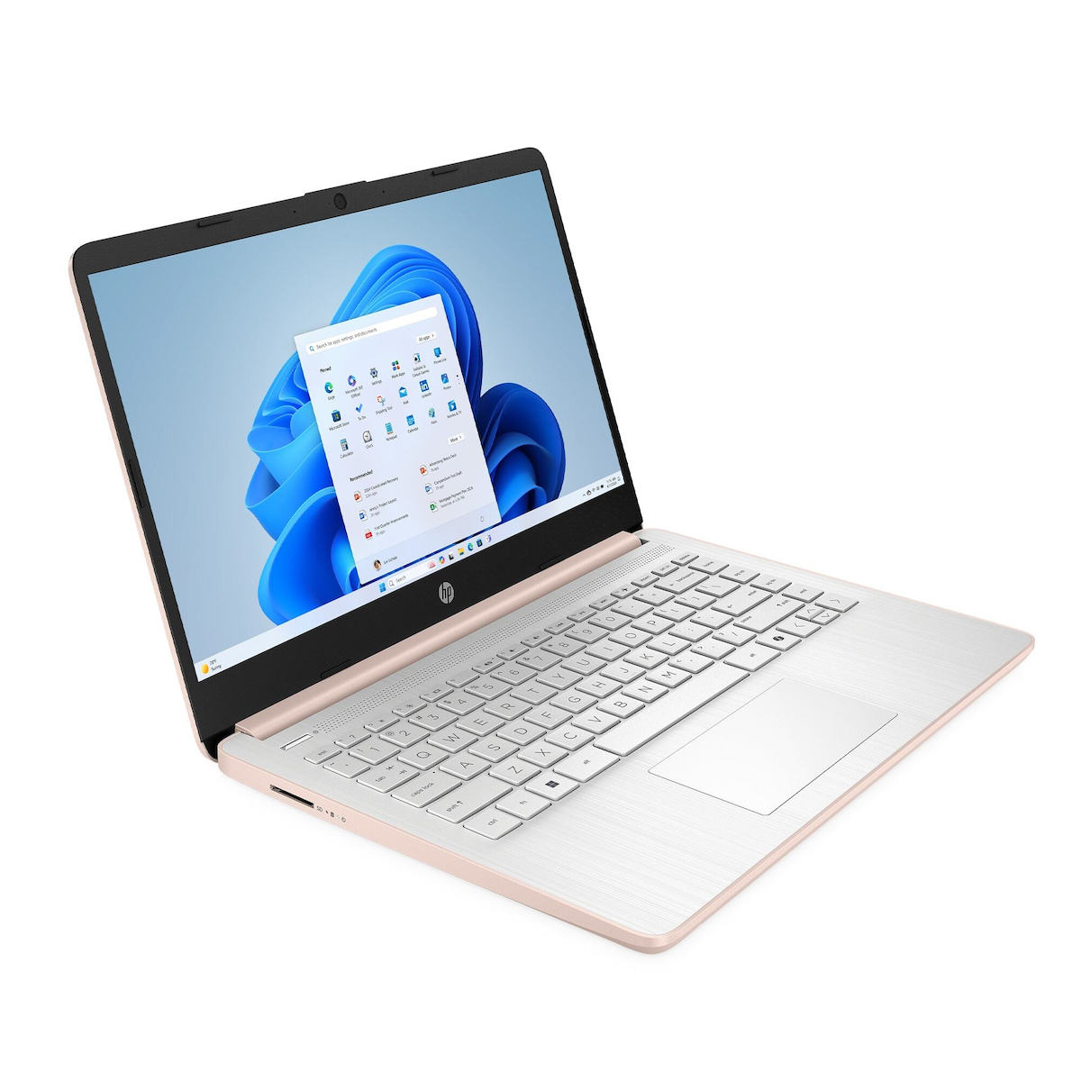HP 14-dq3015dx 14" (Celeron-N4500/4GB/64GB Flash Storage/W11 S) Pale Rose Gold (US Keyboard) view 2