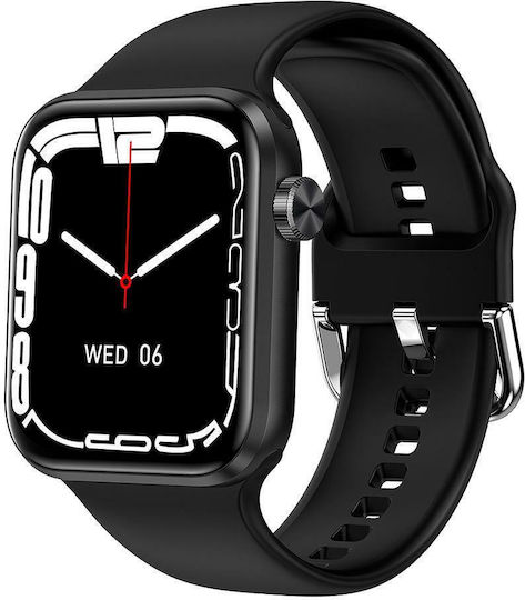 Microwear A02 Smartwatch with Heart Rate Monitor (Black)
