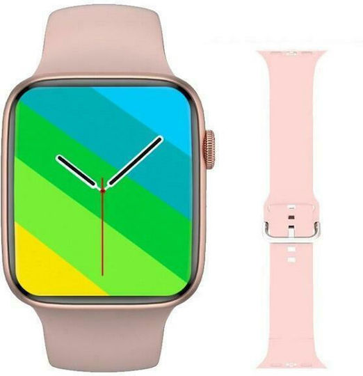 SW19 Pro Max Smartwatch with Heart Rate Monitor (Pink)