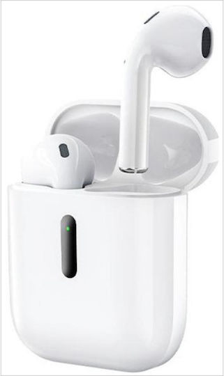 Proda PD-BT220 Earbud Bluetooth Handsfree Earphones White view 1