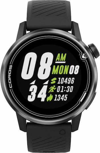 Coros Apex Stainless Steel 42mm Smartwatch with Heart Rate Monitor (Black) view 1