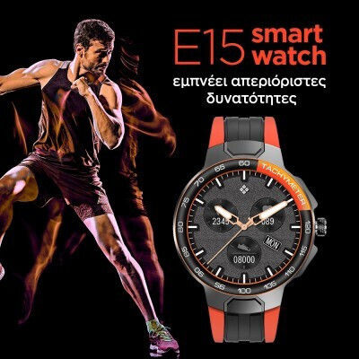 E15 44mm Smartwatch with Heart Rate Monitor (Blue) view 6