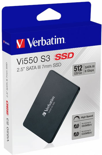 Verbatim Vi550 S3 SSD 512GB Type 2.5'' with SATA III Connection 49352 view 5