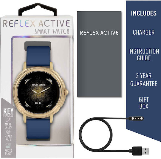 Reflex Active Series 25 Smartwatch with Heart Rate Monitor (Navy Gold) view 6