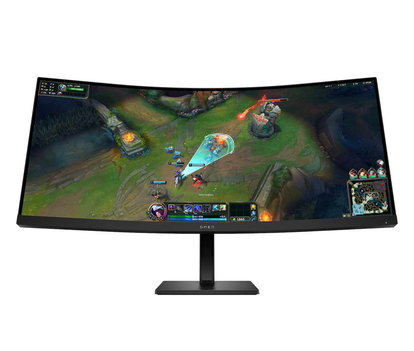 HP OMEN 34c G2 Ultrawide VA Curved Gaming Monitor 34" QHD 3440x1440 180Hz view 1