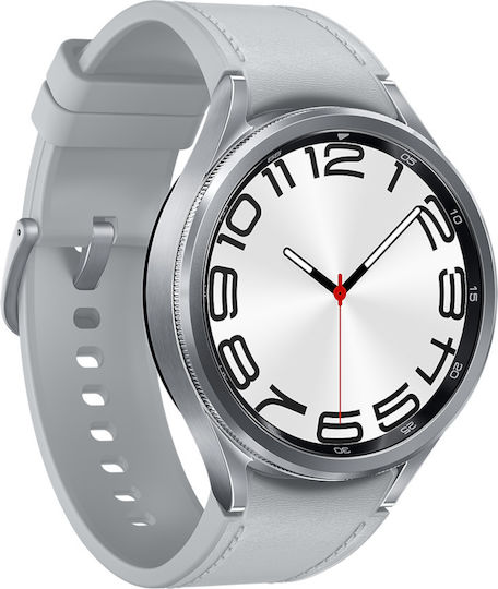 Samsung Galaxy Watch6 Classic LTE Stainless Steel 47mm Waterproof with eSIM and Heart Rate Monitor (Silver) view 3