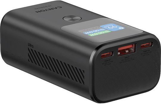 Canyon OnPower 130 10000mAh 30W with USB-A Port and 2 USB-C Ports Power Delivery Dark Gray vue 4