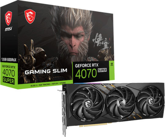 MSI GeForce RTX 4070 Super 12GB GDDR6X Slim Wukong Edition Graphics Card