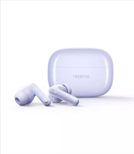 Realme Buds T310 Bluetooth Handsfree Earphones with Sweat Resistance and Charging Case Monet Purple view 2