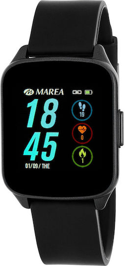 Marea B59007 Smartwatch with Heart Rate Monitor (Black)
