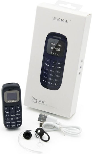 Ezra MC02 Dual SIM Mobile with Buttons (English Menu) Black view 6