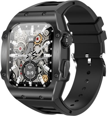 Ak55 1.91 Inch Ip67 Waterproof Color Screen Smart Watch Support Heart Rate Blood Pressure Blood Oxygen Monitoring Black view 1