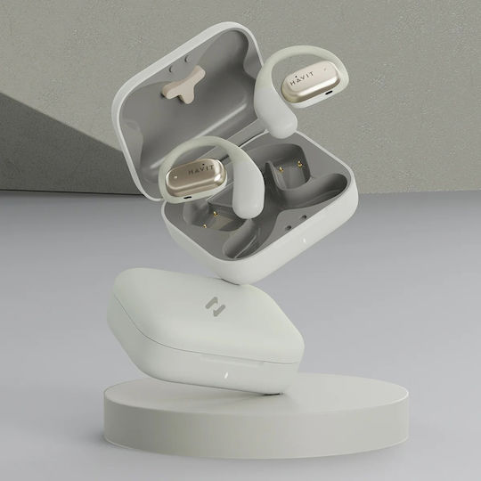 Havit OWS902 Open Ear Bluetooth Handsfree Earphones with Sweat Resistance and Charging Case Gray vista 3