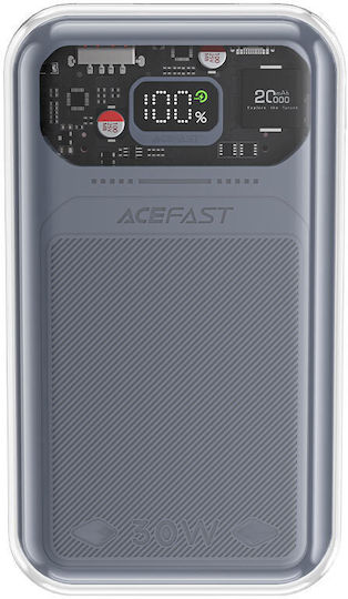 Acefast Sparkling Series Power Bank 20000mAh 30W Gray