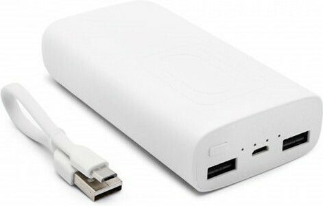 Remax RPP-72 Power Bank 10000mAh with 2 USB-A Ports White vista 2