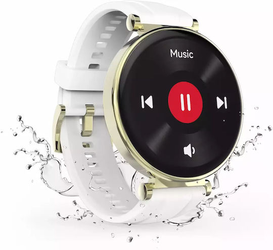 HAMA 7000 43mm Smartwatch with Heart Rate Monitor (White) view 9